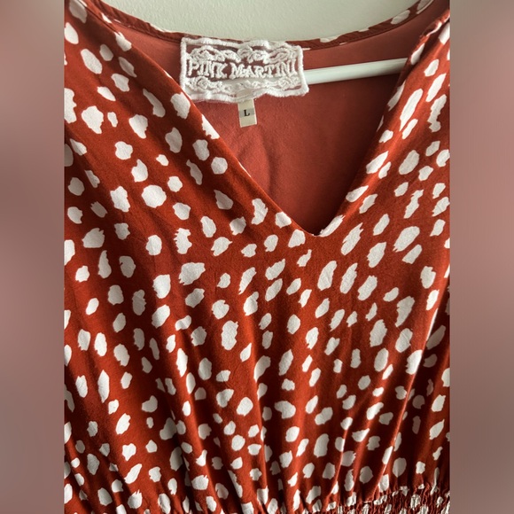 Pink martini orange summer dress - Picture 4 of 5